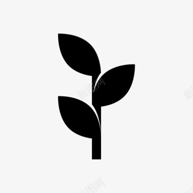 植物更多叶子图标图标