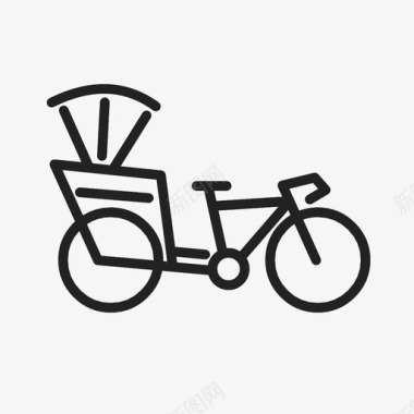 送货自行车运输已售图标图标