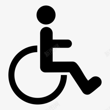 残疾人图像停车标志图标图标