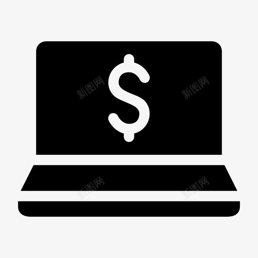 美元收益签名打开图标svg_新图网 https://ixintu.com 分析 在线支付 在线收入 在线银行 开始 打开 数据 笔记本电脑支付 签名 美元收益 著名图标字形