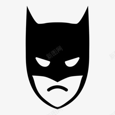 蝙蝠侠悲伤漫画表情符号图标图标