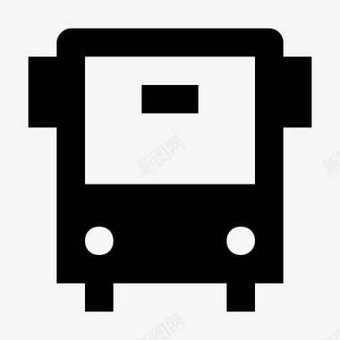 巴士车辆旅行图标图标