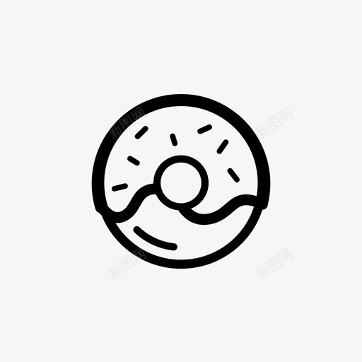 甜甜圈标记忽略图标svg_新图网 https://ixintu.com 另一个 忽略 支票 标记 熟食 甜甜圈 美味 联合 食物