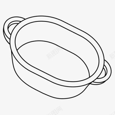锅盆炊具图标图标