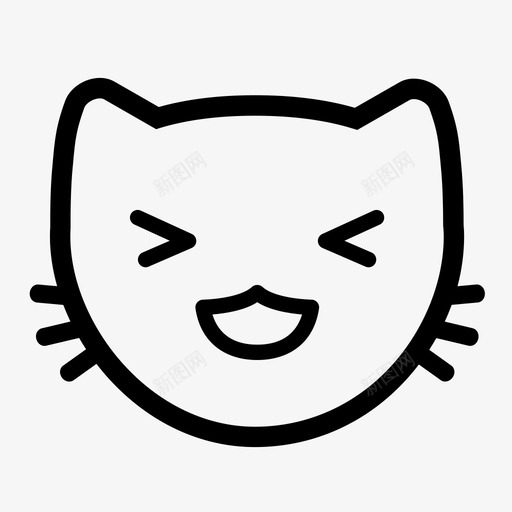 laughingkitty出售smiley图标svg_新图网 https://ixintu.com anim bold emoticon gold hold kitty表情 laughingkitty nope smiley 出售 猫