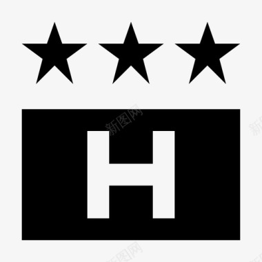 豪华酒店酒店服务材料标图标图标