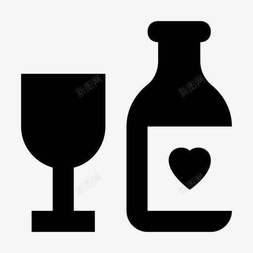 葡萄酒黏液玻璃杯图标svg_新图网 https://ixintu.com 杰作 爱情和浪漫材料设计图标 玻璃杯 瓶子 葡萄酒 衣服 酒 饮料 黏液