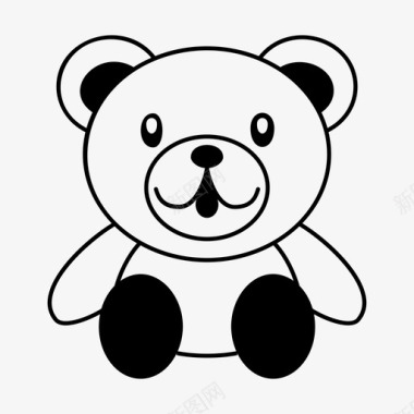 泰迪熊玩具出售图标图标