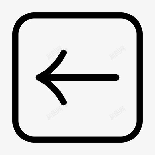 左箭头信号侧图标svg_新图网 https://ixintu.com 侧 信号 关闭 删除 另一个 左箭头 方向 方形 标记