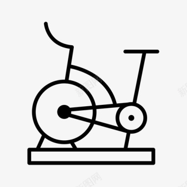 固定自行车加忽略图标图标