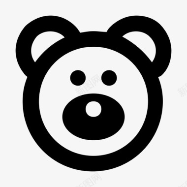 泰迪熊婴儿和儿童材料标图标图标