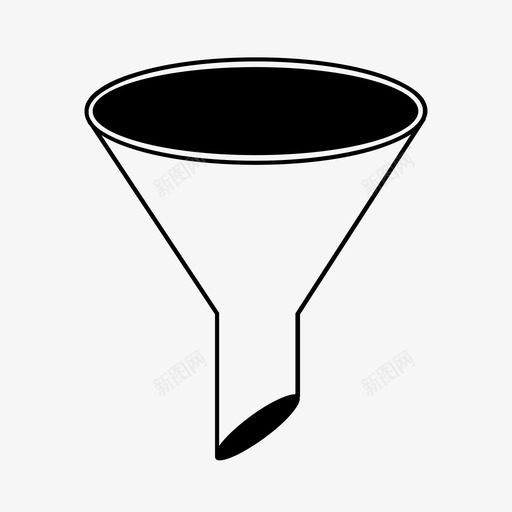 过滤器排水管漏斗图标svg_新图网 https://ixintu.com 分类 排水管 注射器 漏斗 管子 虹吸管 过滤器
