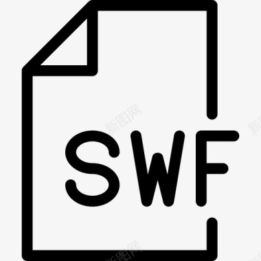 swf文件记录纸张图标图标