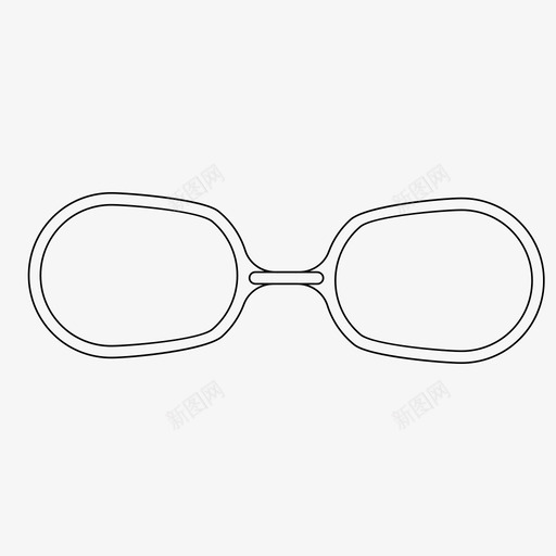 眼镜视野视力图标svg_新图网 https://ixintu.com 保护 复古 眼镜 视力 视野 辅助 镜框 镜片