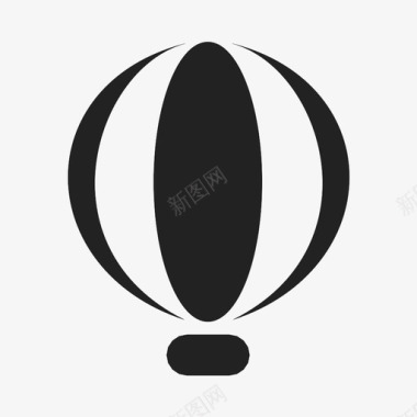 热气球弹出充气图标图标