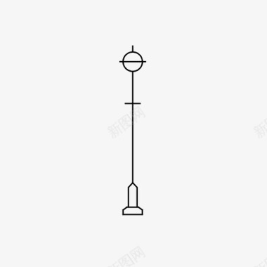 灯柱柱子灯杆图标图标