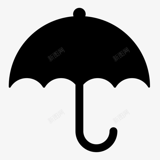 伞圆形折叠图标svg_新图网 https://ixintu.com ui字形 伞 保护 圆形 天气 折叠 气象 金属框架 雨