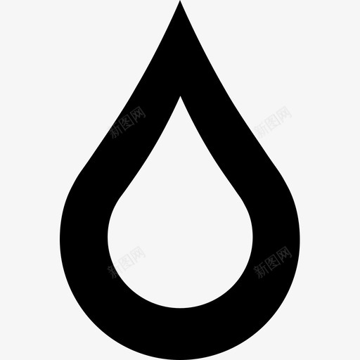 水滴血液体图标svg_新图网 https://ixintu.com 水 水滴 汗 泪 液体 血 雨