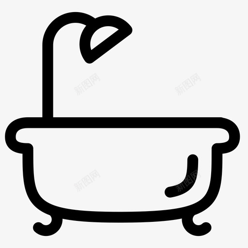 浴缸脸盆浴室图标svg_新图网 https://ixintu.com 卫生间 水 泡泡 洗衣机 浴室 浴缸 淋浴 清洁 脸盆