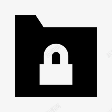 锁定文件夹文件夹安全已售出图标图标