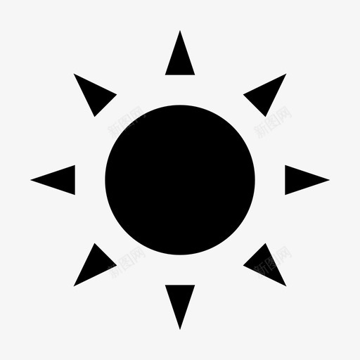 阳光棕褐色暖气图标svg_新图网 https://ixintu.com 暖气 棕褐色 沙滩 温暖 自然和生态材料设计图标 阳光