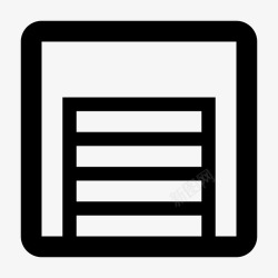 公园门车库汽车门图标高清图片