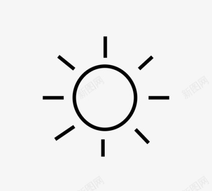 太阳图像光图标图标