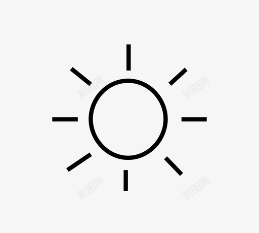 太阳图像光图标svg_新图网 https://ixintu.com 光 图像 天气 太阳 好 早晨 电力 阳光