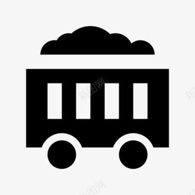 矿车货物运输车煤车图标图标