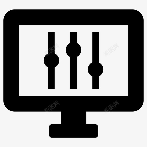 控制面板配置均衡器图标svg_新图网 https://ixintu.com 均衡器 技术 控制面板 滑块 监视器 设置 选项 配置 首选项