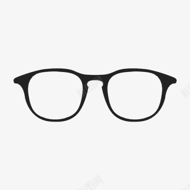 眼镜片果酱眼镜图标图标