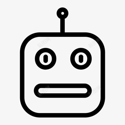 机器人复古情感图标svg_新图网 https://ixintu.com 动作 复古 情感 技术 机器人 注意力 活动 电脑 表情