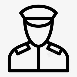 交通制服警官交通特别工作组图标高清图片