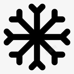 有趣的冬天雪花有趣的图案水晶漫反射图标高清图片