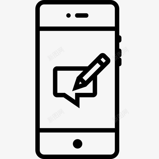 打字出售笔图标svg_新图网 https://ixintu.com 不 书写 保持 信息 出售 打字 移动 移动和服务第二卷 笔 粗体 聊天 黄金