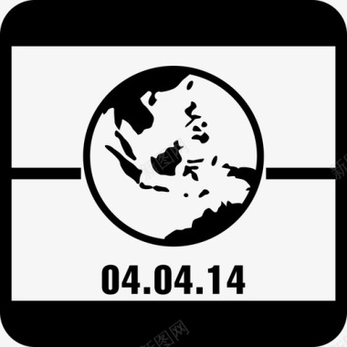 2014年4月4日地球日日历页面界面日历图标图标