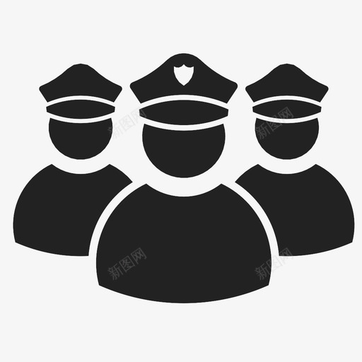 警察部队小队保安图标svg_新图网 https://ixintu.com 保安 兄弟会 单位 团体 家庭 小队 攻击 被控制 警察 警察部队 防卫