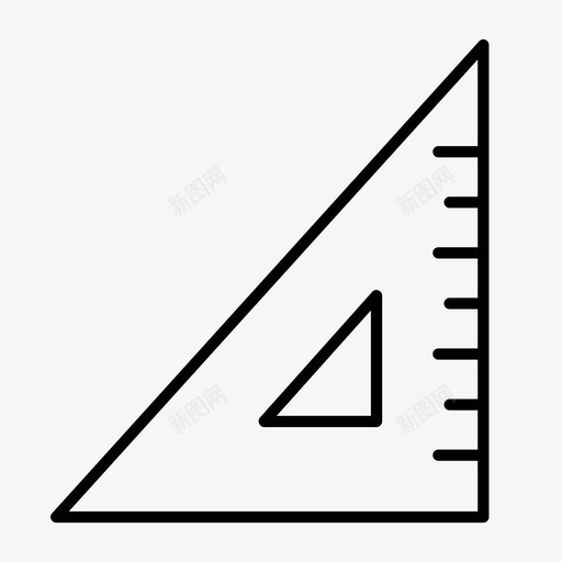 设置正方形三角形绘图图标svg_新图网 https://ixintu.com 三角形 几何 数学工具 测量 直线 绘图 英寸 英尺 薄 设置正方形