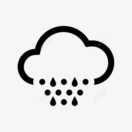 毛毛雨水阵雨图标svg_新图网 https://ixintu.com 云 天气 毛毛雨 水 水滴 自然 阵雨 降雨 预报