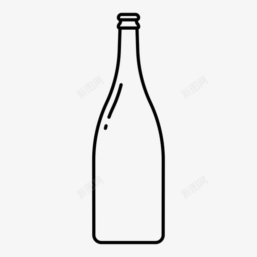 香槟不太醉人法国产图标svg_新图网 https://ixintu.com 不太醉人 完全碳酸化 有趣的饮料 法国产 玻璃杯 瓶子 葡萄酒 起泡酒 酒精 香槟