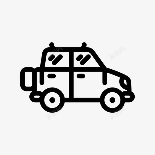 吉普车旅游运输图标svg_新图网 https://ixintu.com 亚视 吉普车 旅游 汽车 狩猎 登山 车辆 运输 野生动物