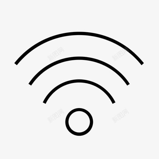 信号wifi波形图标svg_新图网 https://ixintu.com wifi 信号 无线 波形 电源 电话 笔记本电脑 设备 连接 通信