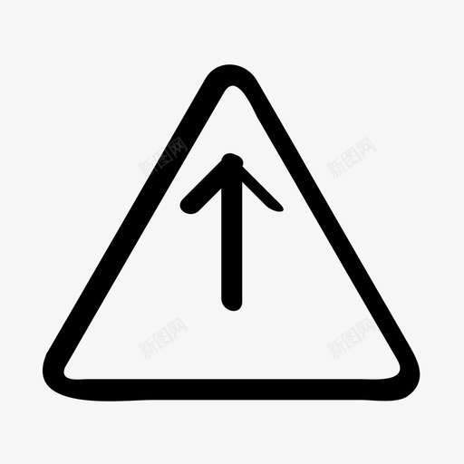 箭头朝上方向笔直图标svg_新图网 https://ixintu.com 方向笔直 箭头朝上