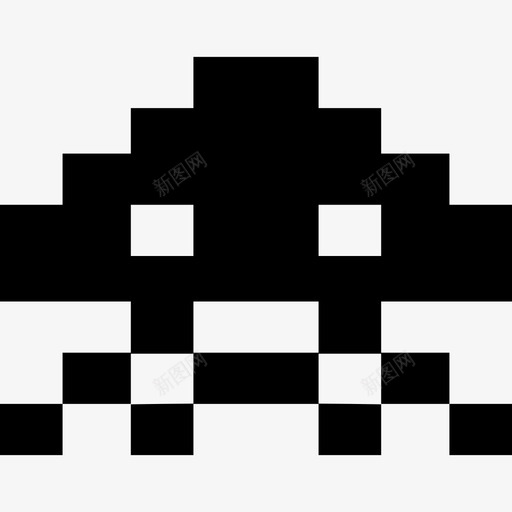游戏形状空间图标的外星人svg_新图网 https://ixintu.com 形状 游戏 空间图标的外星人