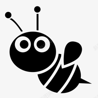 蜜蜂毒刺害虫图标图标