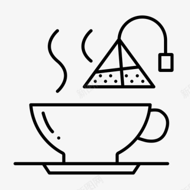 热茶杯震颤悸动图标图标