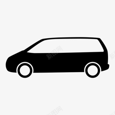 小型货车汽车家庭图标图标