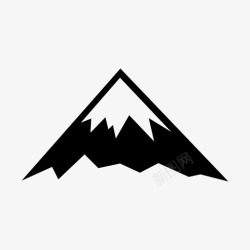 信号山山推迟雪图标高清图片