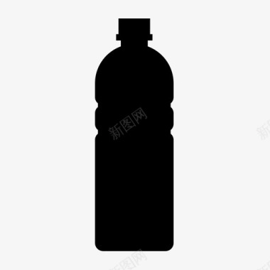 塑料瓶水回收图标图标