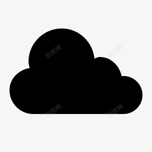 云空气块图标svg_新图网 https://ixintu.com 云 在线 块 天空 存储 灰色 用户界面vol2solid 空气 雨